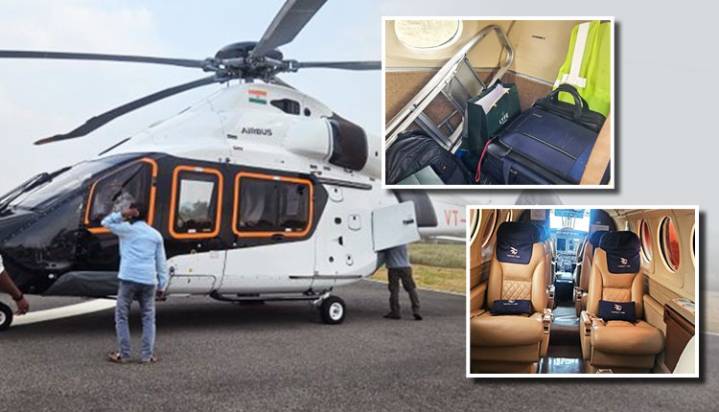 CM Majhi’s Chopper Checked By EC Flying Squad In Nuapada