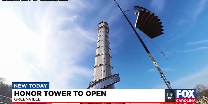 Sneak peak: Honor Tower opening this week at Greenville’s Unity Park