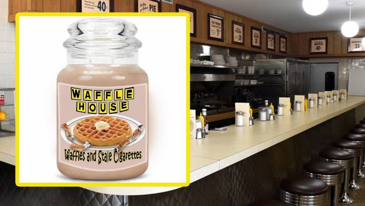 New Waffle House Candle Makes Your Home Smell Like Waffles And Stale Cigarettes