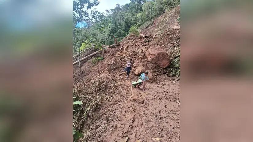 Junín: pobladores de Miguel Grau quedan incomunicados tras deslizamientos ocasionados por las intensas lluvias