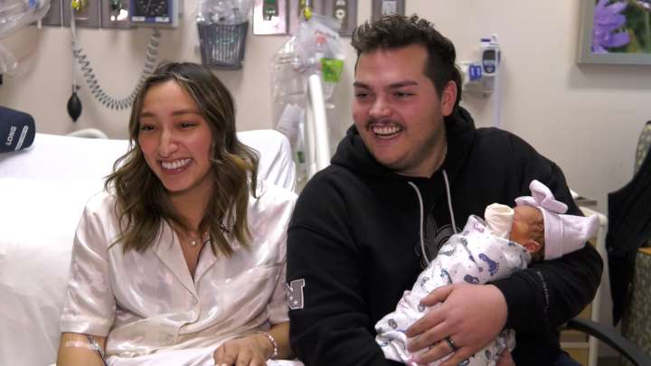 ‘Quite exciting’: Utah couple describes welcoming Thanksgiving baby on I
