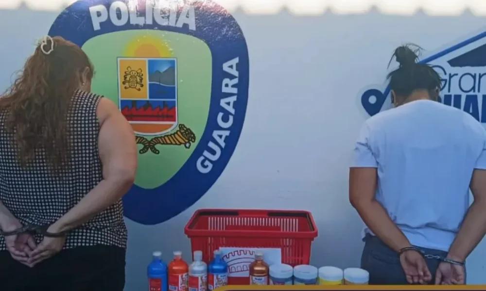 Poliguacara capturó a dos mujeres por hurto en tienda