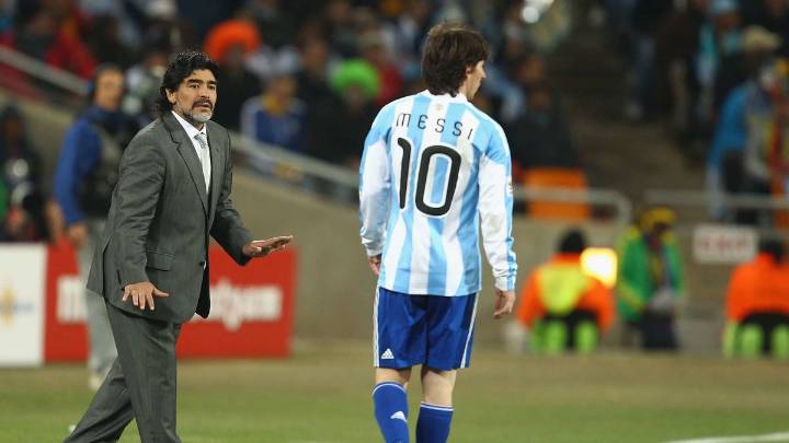 La imagen elegida por Messi para homenajear a Maradona en el quinto aniversario de su muerte