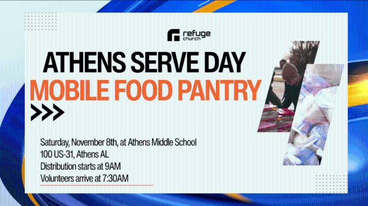 Mobile food pantry to give away over 30,000 pounds of free groceries at Athens Middle School