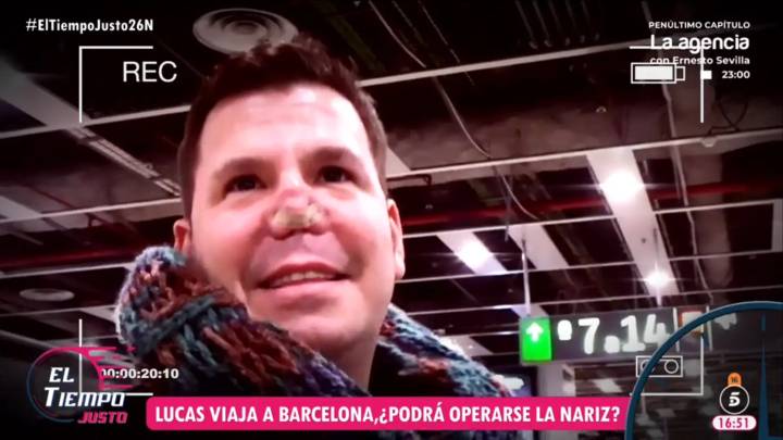 Lucas, pletórico, confirma que se puede operar de la nariz: "Después de las fiestas"