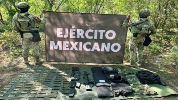 Militares aseguran armamento y equipo táctico en Concordia