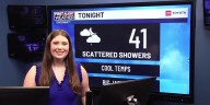 Scattered showers tonight