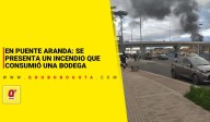 En Puente Aranda: se presenta un incendio que consumió una bodega