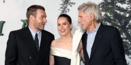 Harrison Ford Supports Fellow ‘Star Wars’ Actors Felicity Jones & Joel Edgerton at ‘Train Dreams’ Premiere | Alfred Hsing, Billy Zane, Blanca Blanco, Clifton Collins Jr, Clint Bentley, Felicity Jones,
