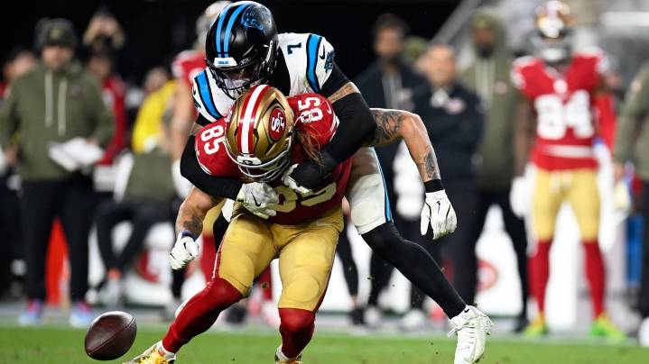 Panthers safety Tre'von Moehrig suspended 1 game for punching 49ers' Jauan Jennings