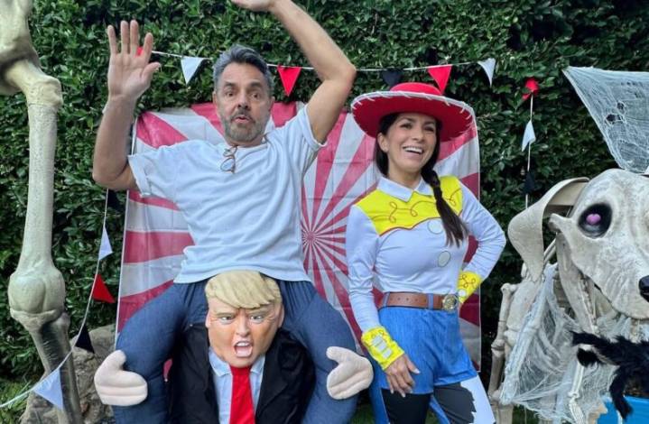 Eugenio Derbez sorprende con disfraz en Halloween