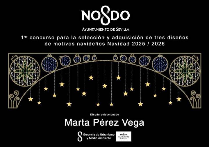 Tres escolares diseñarán parte del alumbrado navideño de Sevilla tras ganar un concurso municipal