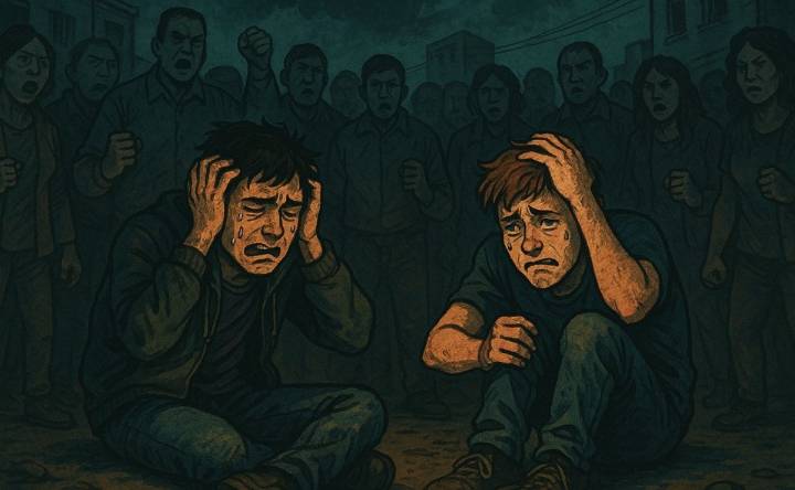 Adelantan viacrucis en Iztapalapa y a ladrones los ponen como a santo Cristo