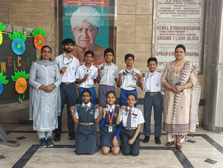 PML SD Public School students win medals