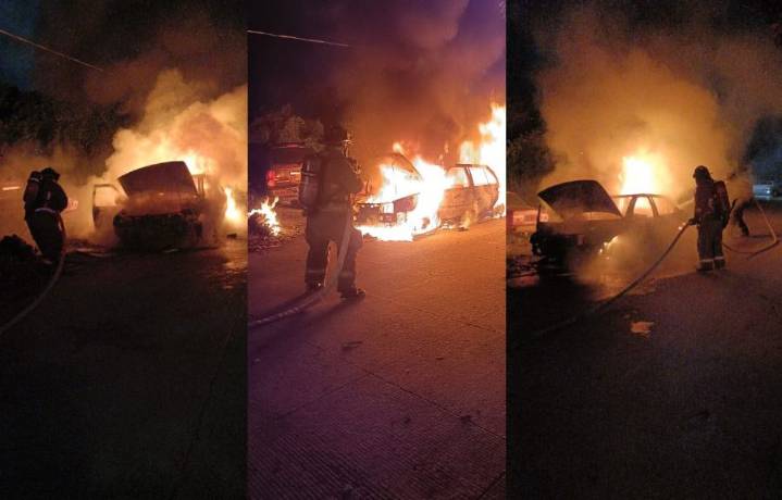 Sofocan un incendio de automóvil en la SM 240; sin lesionados