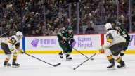 Kaprizov scores on late OT power play to lift Wild past Golden Knights