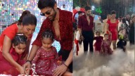 Gurmeet Choudhary And Debina Bonnerjee Twin In Red For Daughter Divisha’s Birthday Bash