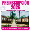 Continúa la preinscripción 2026 para las residencias estudiantiles provinciales