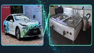 Con taxis y estufas arrancaron los pilotos para el uso de hidrógeno como combustible en Colombia