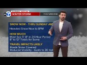 ABC7 Chicago AccuWeather Forecast: 3 p.m. Saturday Winter Storm Warning Update