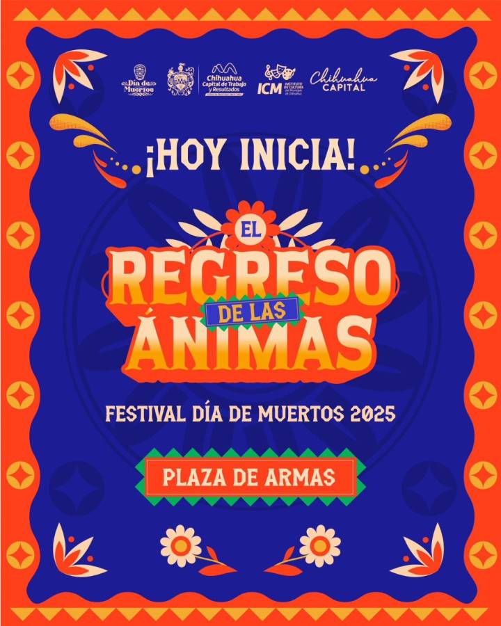 Hoy inicia el Festival de Día de Muertos 2025 “El Regreso de las Ánimas” en Plaza de Armas