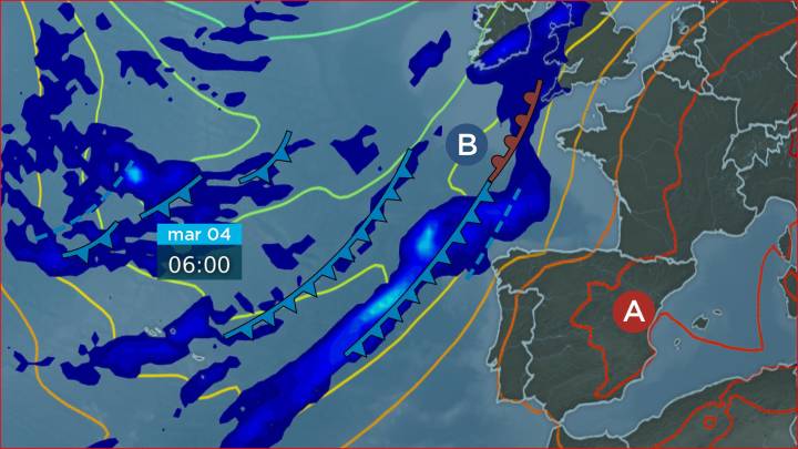 Remata a calma do luns e chegan as frontes