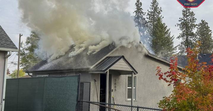 House fire in Spokane Valley contained in attic, no injuries reported