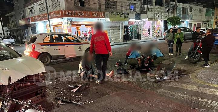 Accidentes en Morelia dejan 2 heridos