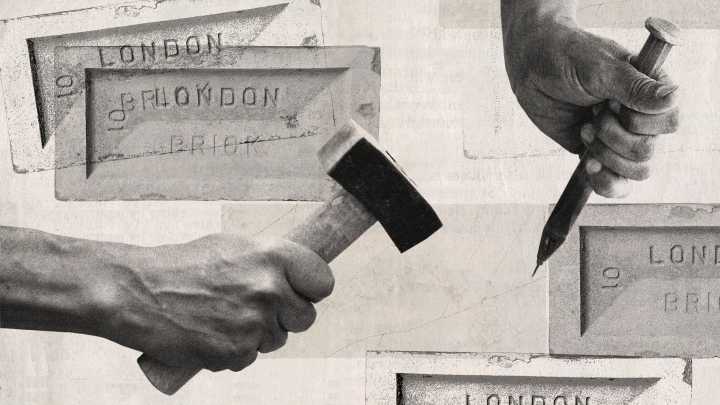 Builders return to the stone age