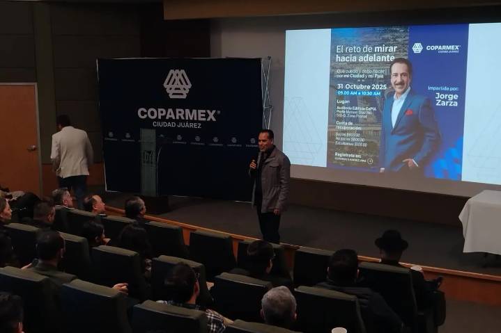 Conferencia de Jorge Zarza en Coparmex Juárez: El Reto de Mirar hacia Adelante