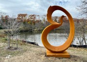 Here’s the story behind the new 10-foot-tall sculpture at Ann Arbor’s Gallup Park