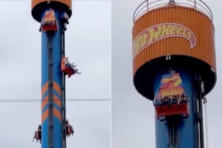 Siblings Left Stranded on Top of 328-Foot Drop Tower Ride at Theme Park: Watch
