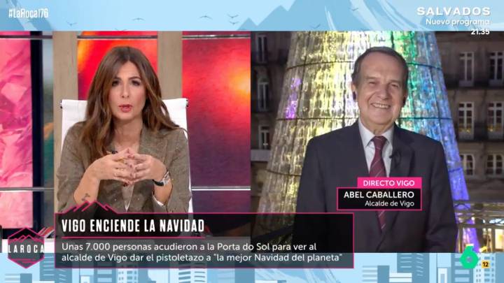 Caballero recuerda el susto de su encendido de Navidad y lo compara con Madrid: "Nosotros 460, ellos 60"