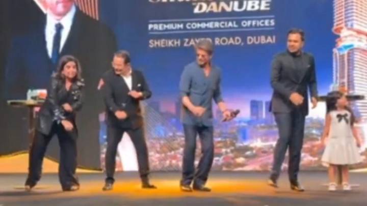 Bollywood Shah Rukh Khan and Farah Khan Recreate ‘Chaiyya Chaiyya’ Magic at Dubai Event, Leave Fans Nostalgic (Watch Video)