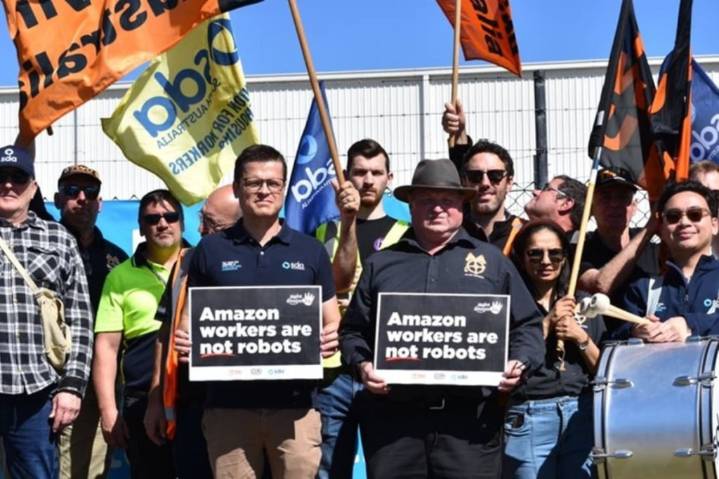 Protest over US global e-commerce giant's impact on SA jobs and businesses 