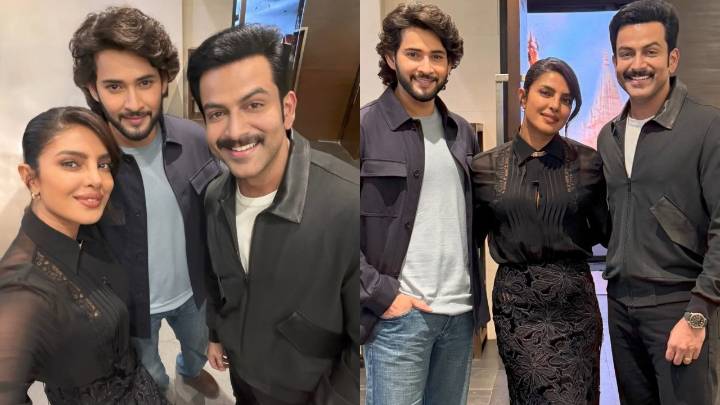 Priyanka Chopra shares photos with 'legends' Mahesh Babu, Prithviraj. See pics