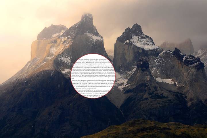 FOTO. “Hemos visto caer a nuestros amigos”: sobrevivientes relatan dramático escape tras tragedia en Torres del Paine que dejó 5 turistas muertos