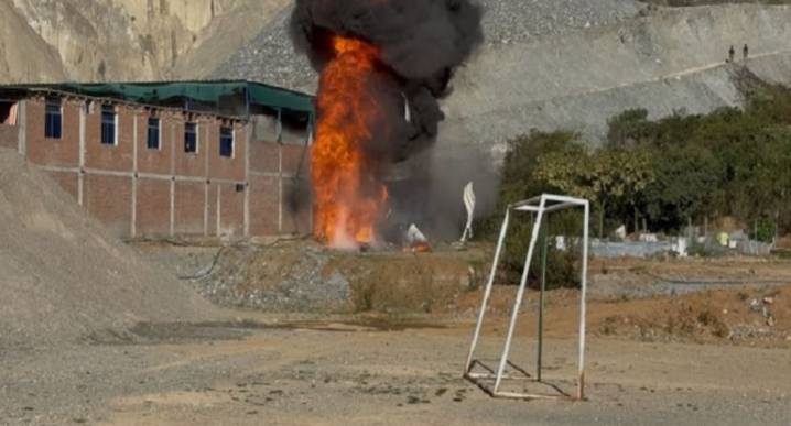 Fuerzas del orden destruyen planta ilegal en Pataz durante la Operación “Martillo N.º 1”