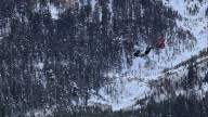 Helicopter rescues hikers stranded in snowy Little Falls area at Mt. Charleston