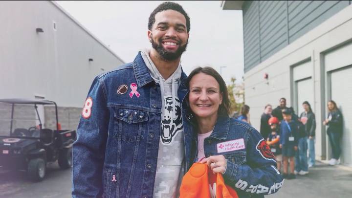 Chicago Bears surprise breast cancer survivor with heartfelt day at Halas Hall