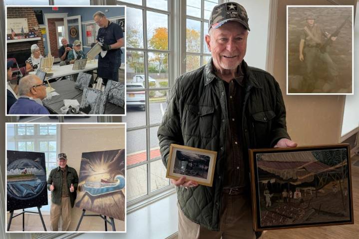 Vietnam vet from Long Island finds solace in painting and teaches it to soldiers fighting PTSD