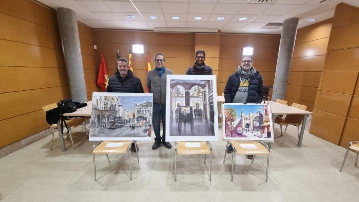 El XXIX Concurso de Pintura al Aire Libre entrega sus premios en el Casco Histórico de Zaragoza