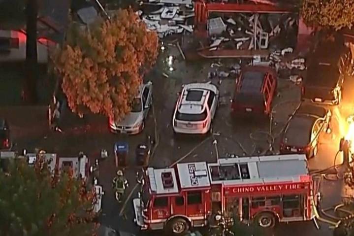 House explosion in Southern California injures 8 and damages nearby homes
