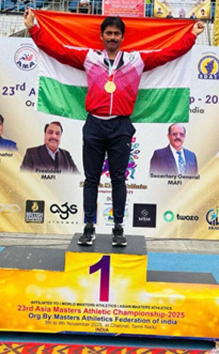 Giridhar Salian clinched gold medal IN 23rd AMAC