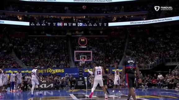 Short-handed Pistons win ninth straight game, beating 76ers 114