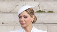 Princess Charlene of Monaco channels the Princess of Wales in a pussybow blouse for National Day celebrations