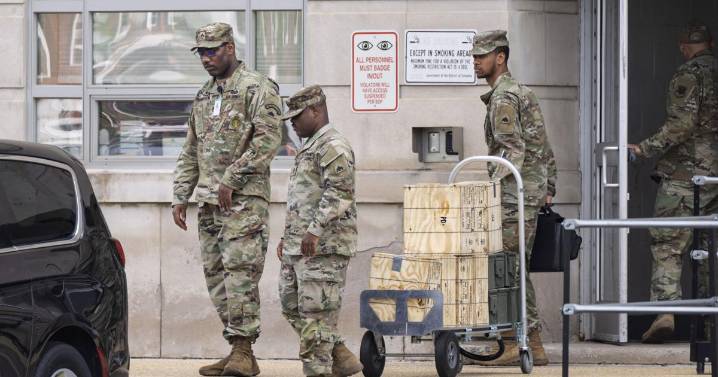 Trump sent National Guard troops to Washington in August. Some are armed. Some have cleaned parks