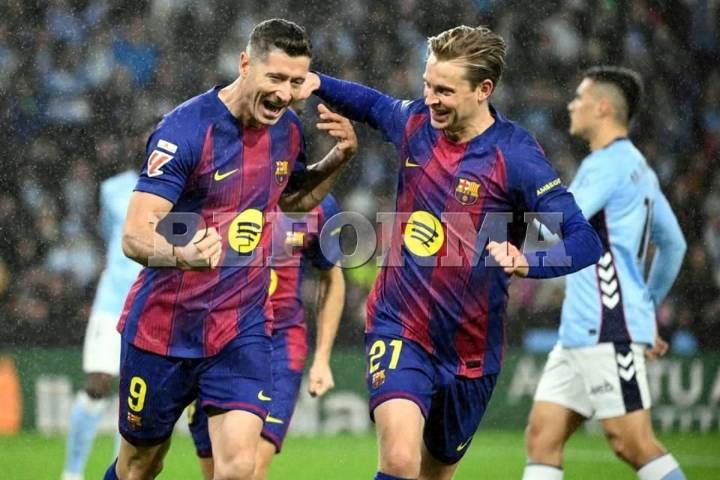 Comanda Lewandowski victoria del Barsa con triplete