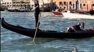 "Mimmo", un delfín, se cuela en las aguas de Venecia frente a la plaza de San Marcos