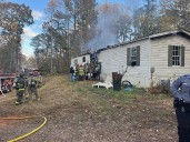 Fire Destroys Mobile Home in Yellow Creek During High Winds